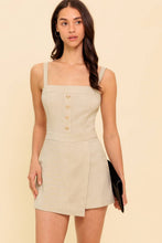 Load image into Gallery viewer, TREND ALERT KHAKI WOVEN ROMPER