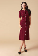 Load image into Gallery viewer, URBAN ELEGANCE SWEATER MIDI DRESS