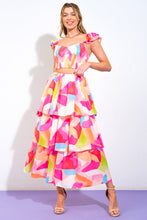 Load image into Gallery viewer, ABSOLUTE EDGE PINK WOVEN TOP AND SKIRT