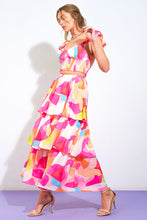 Load image into Gallery viewer, ABSOLUTE EDGE PINK WOVEN TOP AND SKIRT