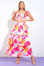 Load image into Gallery viewer, ABSOLUTE EDGE PINK WOVEN TOP AND SKIRT