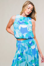 Load image into Gallery viewer, MARITIME MUSE WOVEN PLISSE TOP AND PANT SET