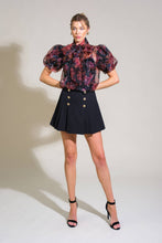 Load image into Gallery viewer, SEASIDE SERENITY FLORAL WOVEN TOP
