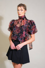 Load image into Gallery viewer, SEASIDE SERENITY FLORAL WOVEN TOP