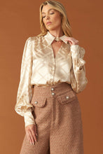 Load image into Gallery viewer, THE ART OF BALANCE WOVEN SATIN TOP