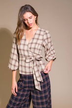 Load image into Gallery viewer, WHAT YOU NEED WOVEN PLAID TOP