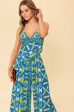 Load image into Gallery viewer, STUN LIKE ME NAVY WOVEN TOP AND PANT SET