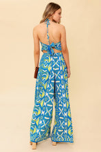 Load image into Gallery viewer, STUN LIKE ME NAVY WOVEN TOP AND PANT SET