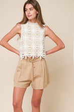 Load image into Gallery viewer, MEMORABLE FLIRT WOVEN LACE TOP