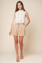 Load image into Gallery viewer, MEMORABLE FLIRT WOVEN LACE TOP