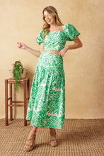 Load image into Gallery viewer, DESTINED FOR MORE WOVEN TOP AND SKIRT SET
