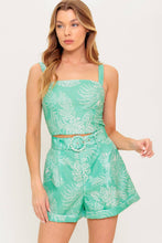 Load image into Gallery viewer, FEELS LIKE FREEDOM MINT WOVEN TOP AND SHORT SET
