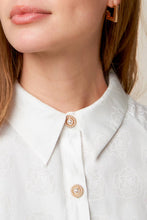 Load image into Gallery viewer, VINEYARD STROLL IVORY WOVEN TOP