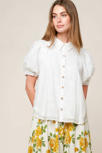 Load image into Gallery viewer, VINEYARD STROLL IVORY WOVEN TOP