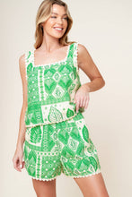 Load image into Gallery viewer, LANE SECRET GARDEN WOVEN TOP AND SHORTS SET
