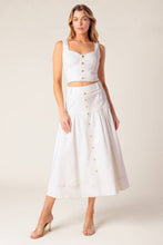 Load image into Gallery viewer, DOING IT MY WAY WHITE WOVEN TOP AND SKIRT SET