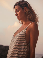 Load image into Gallery viewer, Liv Mini Ruffle Dress - Black Stripes