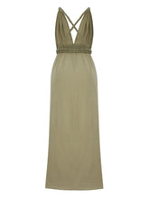Load image into Gallery viewer, Muse Braided Straps Dress - Khaki Green