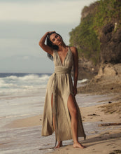 Load image into Gallery viewer, Muse Braided Straps Dress - Khaki Green