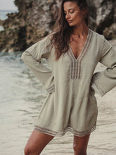 Load image into Gallery viewer, Positano Dress - Khaki Green