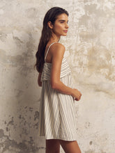 Load image into Gallery viewer, Puglia Stripes Mini Dress - Navy