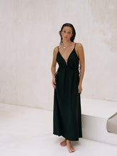 Load image into Gallery viewer, Sofia Ties Maxi Dress - Black