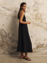 Load image into Gallery viewer, Sofia Ties Maxi Dress - Black