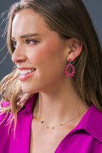 Load image into Gallery viewer, CHARLOTTE FLORAL DROP EARRINGS