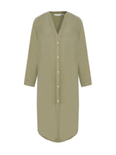 Load image into Gallery viewer, Terra Shirt Dress - Khaki Green