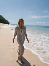 Load image into Gallery viewer, Voyage Shirt Dress - Black Stripes