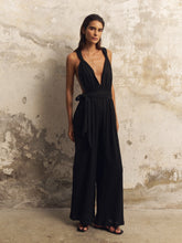 Load image into Gallery viewer, Wrap Your Way Jumpsuit - Black