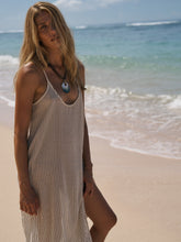 Load image into Gallery viewer, Yaz Dress - Khaki Green Stripes