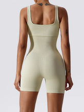 Load image into Gallery viewer, Basic Bae Ribbed Sleeveless Active Romper