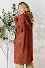 Load image into Gallery viewer, Basic Bae Full Size Hooded Sweater Cardigan
