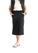 Load image into Gallery viewer, Abbie Mesh Detail Knit Midi Skirt