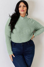 Load image into Gallery viewer, Basic Bae Full Size Ribbed Mock Neck Long Sleeve T-Shirt