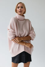 Load image into Gallery viewer, Basic Bae Turtleneck Dropped Shoulder Long Sleeve Sweater