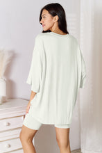 Load image into Gallery viewer, Basic Bae Full Size Soft Rayon Three-Quarter Sleeve Top and Shorts Set