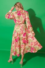 Load image into Gallery viewer, RUN AWAY TOGETHER WOVEN MIDI DRESS
