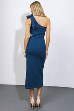 Load image into Gallery viewer, BALL OF JOY DENIM MIDI DRESS