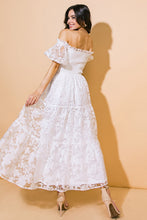 Load image into Gallery viewer, LOVE IN YOUR EYES WOVEN MIDI DRESS