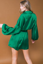 Load image into Gallery viewer, CELEBRATION TIME WOVEN SATIN ROMPER