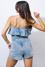 Load image into Gallery viewer, CAN'T STAY AWAY DENIM ROMPER