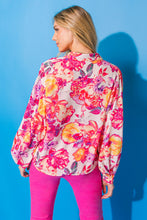Load image into Gallery viewer, AMORE STRAPLESS FLORAL SHIRT BLOUSE