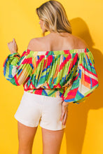 Load image into Gallery viewer, FROSTED UPON WOVEN TOP