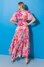 Load image into Gallery viewer, CAUSE TO CELEBRATE HI-LO SATIN MAXI DRESS