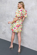 Load image into Gallery viewer, FREE ME TODAY FLORAL WOVEN MINI DRESS