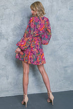 Load image into Gallery viewer, PICKING DAISIES PLUM WOVEN MINI DRESS