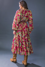 Load image into Gallery viewer, FLORALLY CHIC WOVEN MIDI DRESS