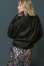 Load image into Gallery viewer, ON MY WAY UP FAUX MOTO JACKET